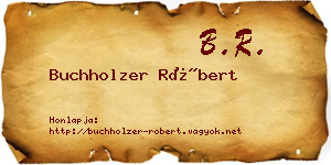 Buchholzer Róbert névjegykártya